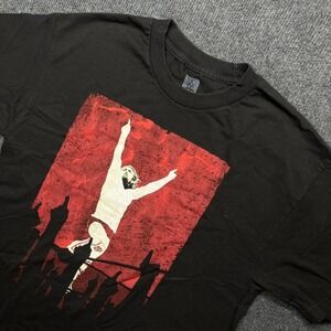 WWE Daniel Bryan Yes Graphic T-Shirt Mens Large Black Cotton Wrestling Y2K Era
